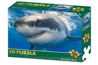 Obrázek z Puzzle 3D - Žralok bílý 100 dílků 